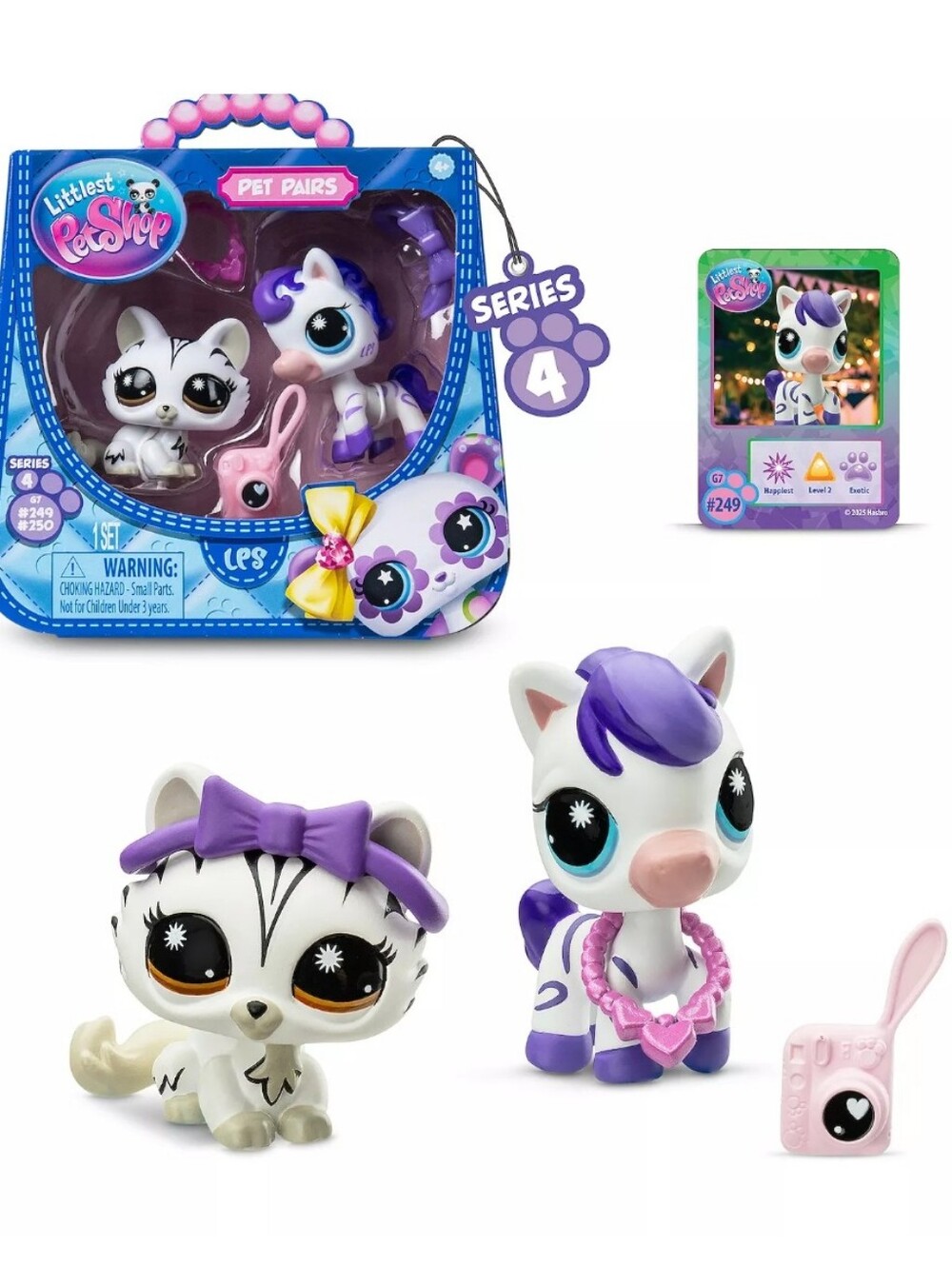 LPS Stylin' Stripes Pet Pair Zebra And Cat